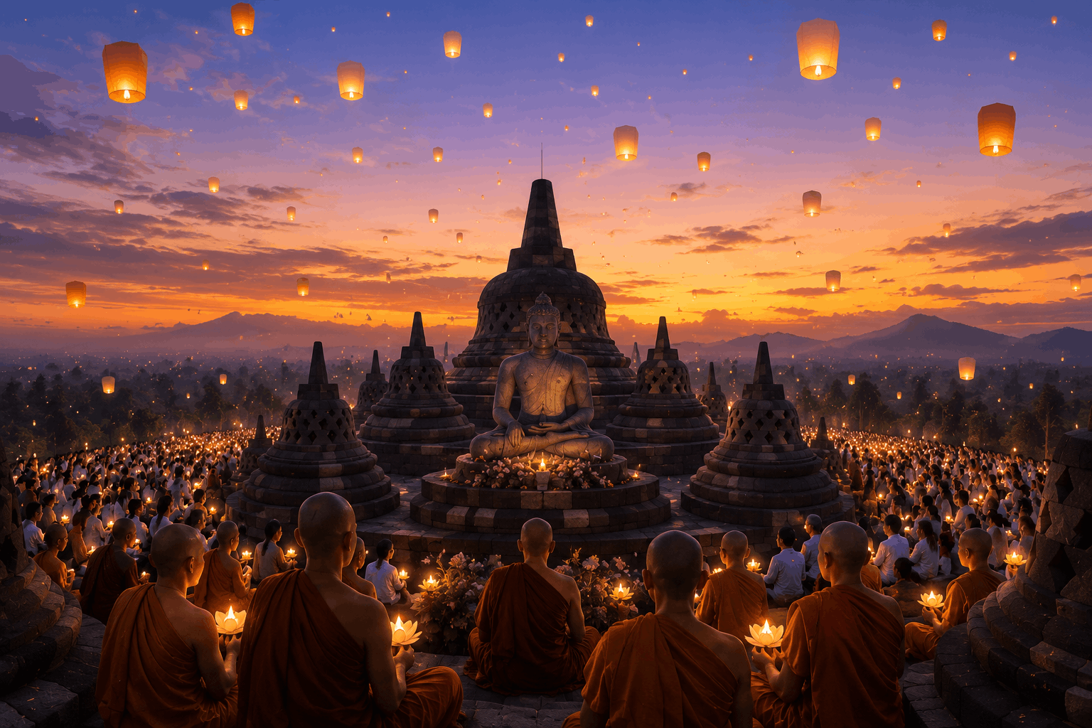 Detik Detik Waisak 2026 Momen Sakral Umat Buddha Yang Penuh Makna Spiritual